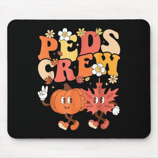 Pediatric Nurse Crew Thanksgiving Schattigee pompo Muismat (Voorkant)