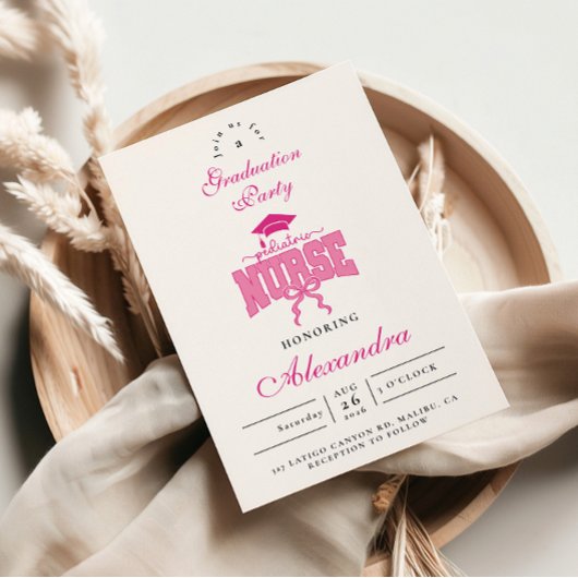 Pediatric Nurse Graduation Party Kaart