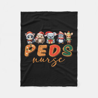 Pediatric Nurse Life Nursing Peds Nurse Cookie CHR Fleece Deken
