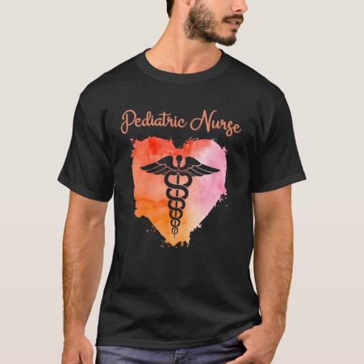 Pediatric Nurse  Nurses Nursing Graduation Caduceu T-shirt (Voorkant)
