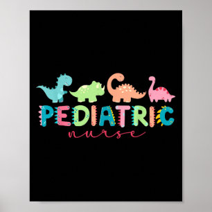 Pediatric Nurse Peds Nurse Dino Waardering Poster