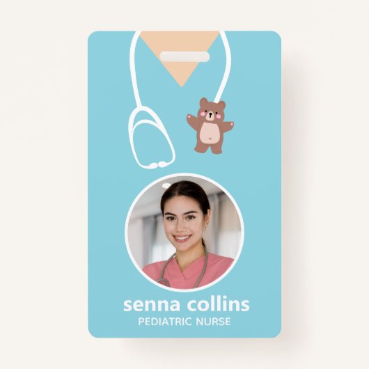 Pediatric Nurse Photo Badge (Voorkant)