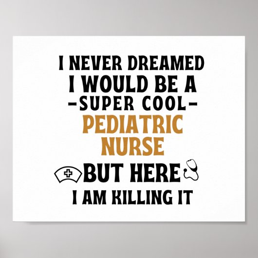 PEDIATRIC NURSE POSTER (Voorkant)