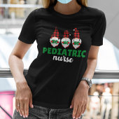 Pediatric Nurse Santa Celebration Christmas Tee T-shirt