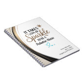 Pediatric Nurse Sparkle Notitieboek – gepersonalis (Rechterzijde)