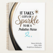 Pediatric Nurse Sparkle Planner – gepersonaliseerd (Voorkant)