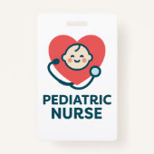 Pediatric Nurse Vital Signs Badge Buddy (Achterkant)