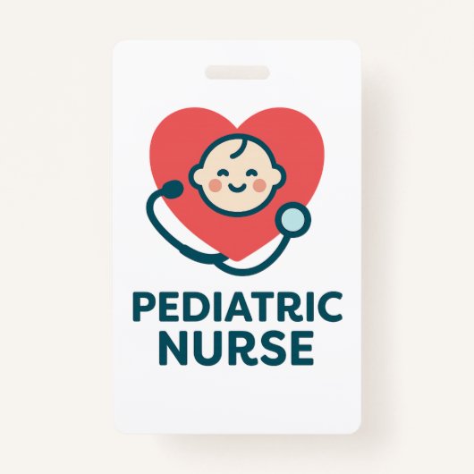 Pediatric Nurse Vital Signs Badge Buddy (Achterkant)