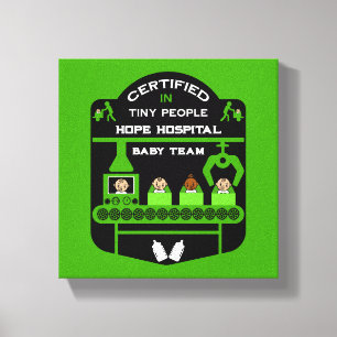 Pediatric Nurse Waardering geschenken Canvas Afdruk