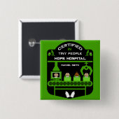Pediatric Nurse Waardering geschenken Vierkante Button 5,1 Cm (Voorkant /achterkant)