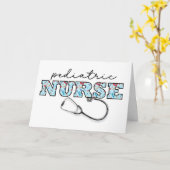 Pediatric Nurse Waardering op Nurses Day Kaart (Gele Bloem)