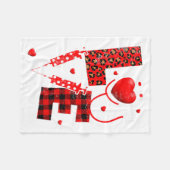 Pediatric Peds Nurse Valentines Day Love Heart Ste Fleece Deken (Voorkant (Horizontaal))