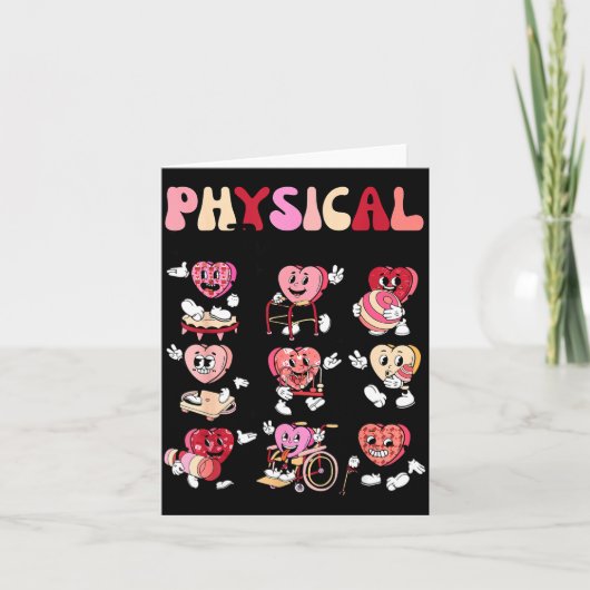 Pediatric Physical Therapy Pt Pta Happy Valentine' Kaart (Voorkant)