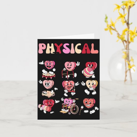 Pediatric Physical Therapy Pt Pta Happy Valentine' Kaart (Gele Bloem)