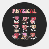 Pediatric Physical Therapy Pt Pta Happy Valentine' Ronde Sticker (Voorkant)