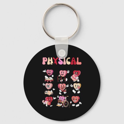 Pediatric Physical Therapy Pt Pta Happy Valentine' Sleutelhanger (Voorkant)