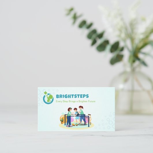 Pediatric Rehab Business | Blue Medical Visitekaartje (Staand voorkant)