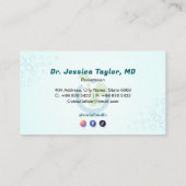 Pediatric Rehab Business | Blue Medical Visitekaartje (Achterkant)