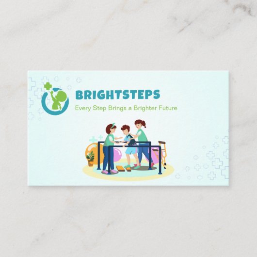 Pediatric Rehab Business | Blue Medical Visitekaartje (Voorkant)