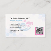 Pediatric Rehab Business | Blue Medical Visitekaartje (Achterkant)