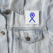 Pediatric Stroke Awareness Lintpen Buttonnen Vierkante Button 5,1 Cm (In situ)