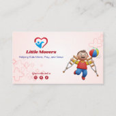 Pediatric Therapy Business | Light Red Visitekaartje (Voorkant)