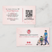Pediatric Therapy Business | Light Red Visitekaartje (Voorkant / Achterkant)