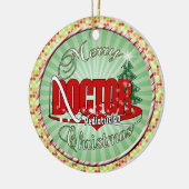 PEDIATRICIAN DOCTOR MERRY CHRISTMAS KERAMISCH ORNAMENT (Links)