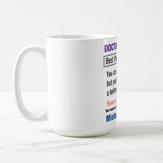 Pediatrician Funny Search Gift Mug Koffiemok (Links)