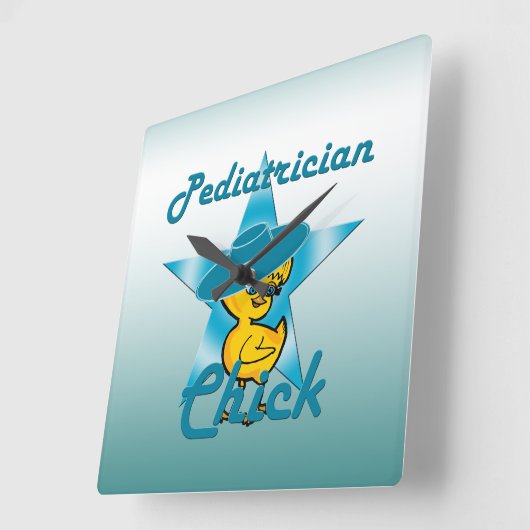 Pediatricicus Chick #7 Vierkante Klok (Hoek)
