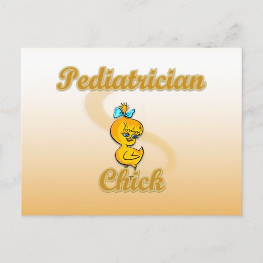 Pediatricicus Chick Briefkaart (Voorkant)