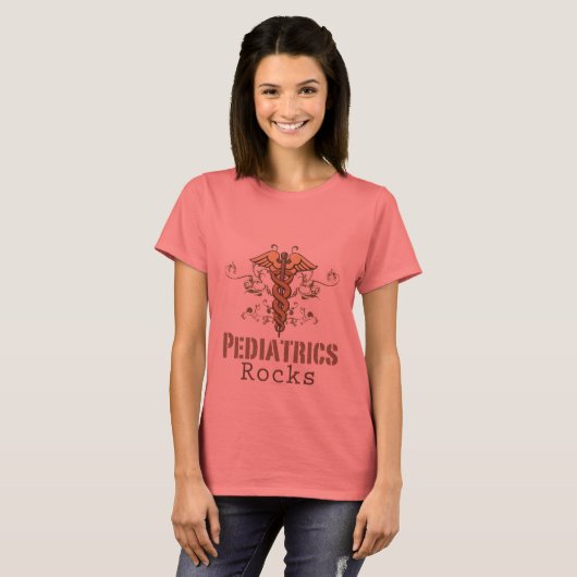 Pediatrics Rock Pediatricia Ringer T shirt (Voorkant volledig)