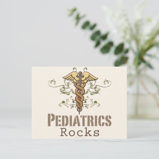 Pediatrics Rock Pediatrisch Briefkaart (Staand voorkant)