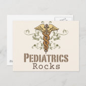 Pediatrics Rock Pediatrisch Briefkaart (Voorkant / Achterkant)