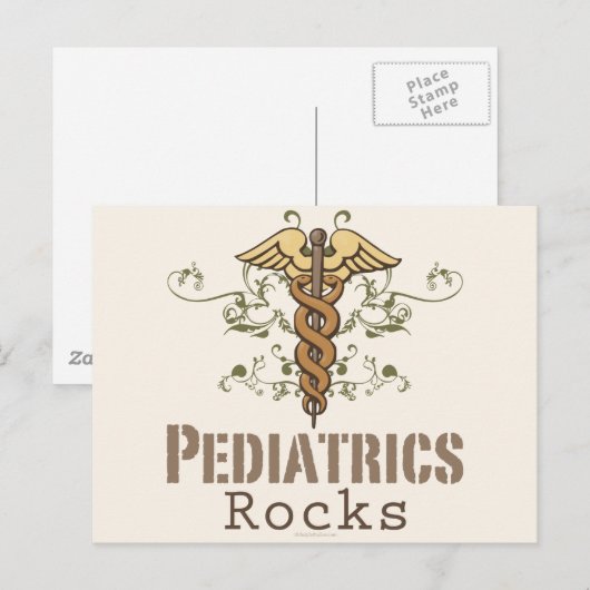 Pediatrics Rock Pediatrisch Briefkaart (Voorkant / Achterkant)