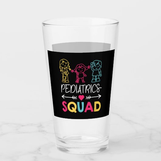 Pediatrics Squad Nurse Cute Glas (Voorkant)