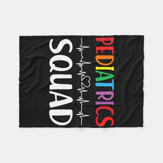 Pediatrics Squad peds Registered Neurse Fleece Deken (Voorkant (Horizontaal))