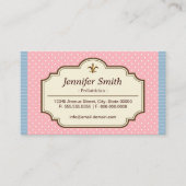 pediatricus - Cute Polka Dots Visitekaartje (Voorkant)