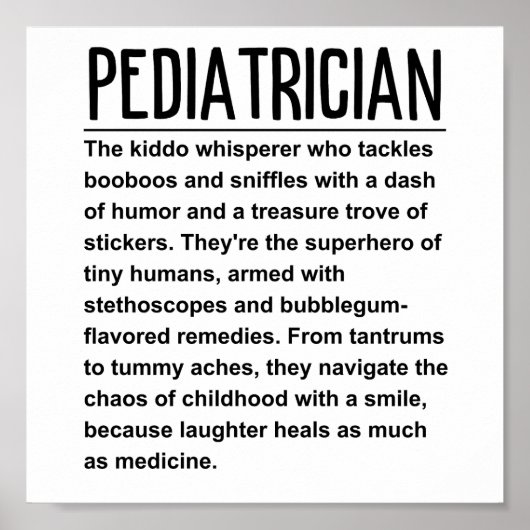 pediatricus poster (Voorkant)