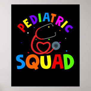 Pediatrie Squad Peds Pediatrische verpleegkundige Poster