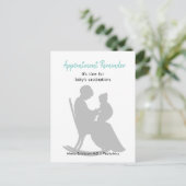 Pediatrische Afspraak Moeder schommelstoel Baby Briefkaart (Staand voorkant)