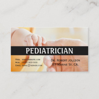 Pediatrische Appointment Visitekaartje Blauw Afsprakenkaartje