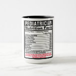 Pediatrische arts Funny Nutrional Facts Gift Mok<br><div class="desc">Pas deze grappige voedingsfeiten aan om een geschenk te maken dat ze koesteren. Ideaal voor elke beroepsactiviteit of specialiteit.RXMoegs - precies wat de dokter heeft besteld. Koop er vandaag een,  voel je morgen geweldig. zazzle.com/RXMugs Design van Amelia Carrie</div>