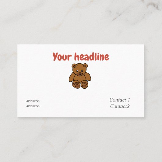 Pediatrische arts: onderzoek en stethoscoop visitekaartje (Achterkant)