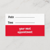 Pediatrische arts - teddy- en hartstethoscoop afsprakenkaartje (Achterkant)