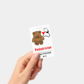 Pediatrische arts - teddy- en hartstethoscoop badge (Handheld)