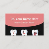 Pediatrische Baby Tandarts Kinder Doctor Funny Tee Visitekaartje (Voorkant)
