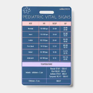 Pediatrische badge - Snelle referentie