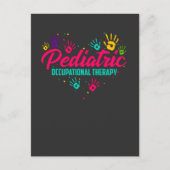Pediatrische beroepsmatige therapie Colorful Heart Briefkaart (Voorkant)