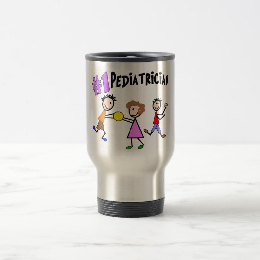 Pediatrische cadeautjes "# 1" tick People Design Reisbeker (Center)